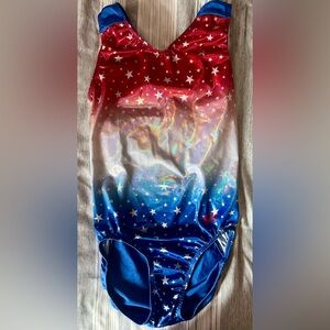 GK USA Gymnastics Leotard, Adult Small